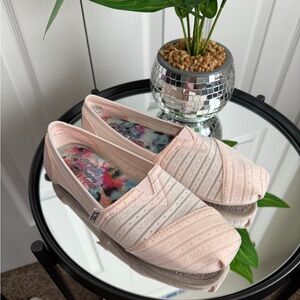 Skechers BOBS Sheer Pink Slip-On Shoes